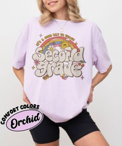 comfort colors second grade teacher shirt its a good day to teach back to school rainbow gdibw