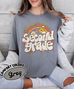 comfort colors second grade teacher shirt its a good day to teach back to school rainbow t1r7t