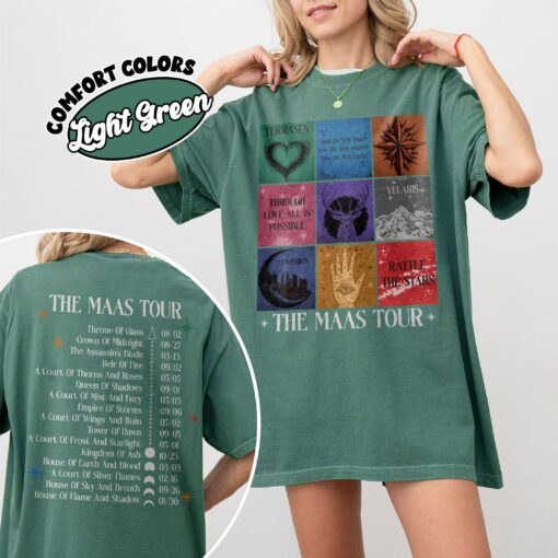 comfort colors sjm tour shirt acotar crescent city throne of glass merch 6frk6