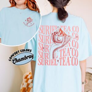 comfort colors suriel tea co shirt sjm bookish inspired hottest tea in prythian book lover gift 2zylq