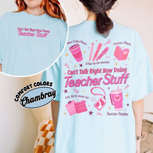 comfort colors teacher life shirt cute school supplies retro teacher gift 8qvsf