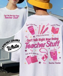 comfort colors teacher life shirt cute school supplies retro teacher gift lqcio