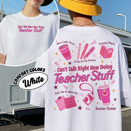 comfort colors teacher life shirt cute school supplies retro teacher gift lqcio