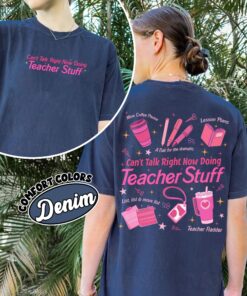 comfort colors teacher life shirt cute school supplies retro teacher gift ssndo