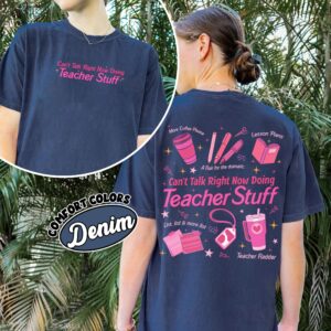 comfort colors teacher life shirt cute school supplies retro teacher gift ssndo