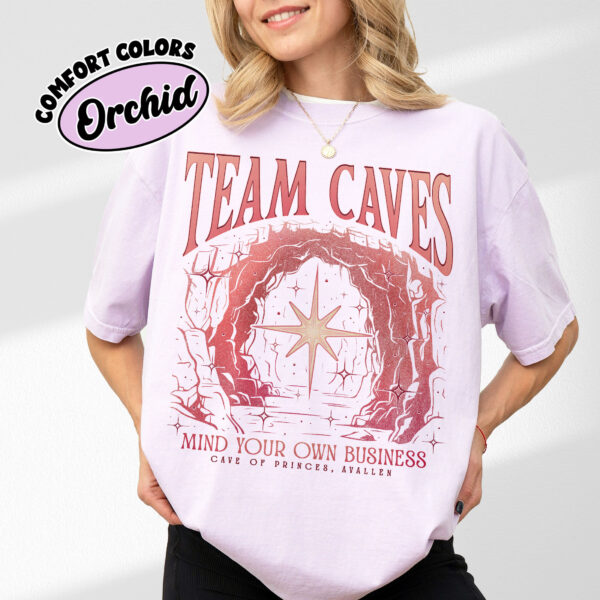 comfort colors team caves crescent city fan shirt house of flame and shadow avallen fae bryce quinlan sjm merch vbynz