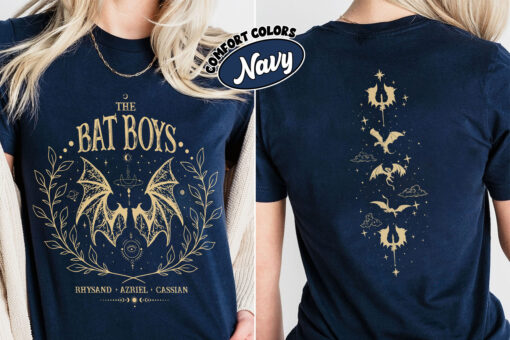 comfort colors the bat boys shirt acotar bookish the night court illyrians a court of thorns and roses rhysand cassian azriel