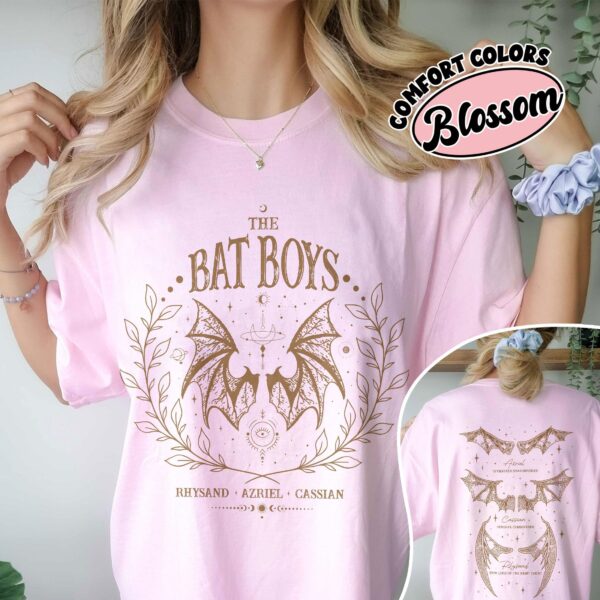 comfort colors the bat boys shirt acotar bookish the night court illyrians a court of thorns and roses rhysand cassian azriel