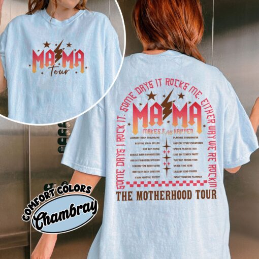 comfort colors the motherhood tour shirt some days i rock it mothers day funny tour gift likmc