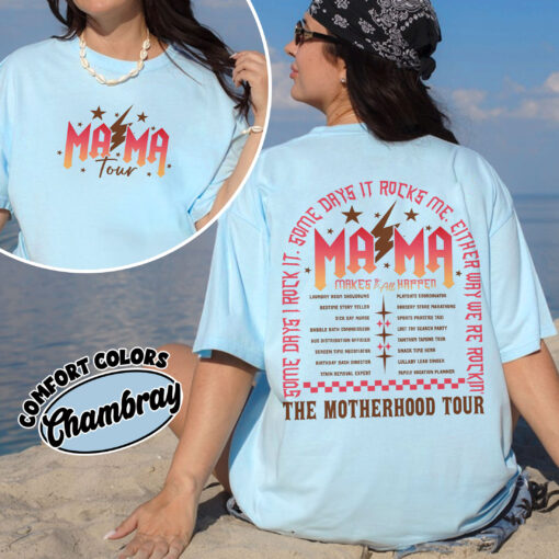 comfort colors the motherhood tour shirt some days i rock it mothers day funny tour gift nrcmo