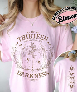 comfort colors the thirteen throne of glass shirt from now until the darkness claims us we are the thirteen sjm bookish gift driwa