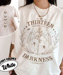 comfort colors the thirteen throne of glass shirt from now until the darkness claims us we are the thirteen sjm bookish gift pjtrm