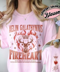 comfort colors throne of glass fan shirt aelin galathynius fireheart kingsflame the thirteen book lover gift bzrcb