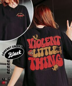 comfort colors violent little thing shirt dark academia bookworm fourth wing xaden riorson bookish gift z2v5w