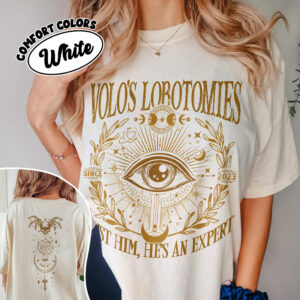 comfort colors volos lobotomies shirt dark humor astarion bg3 high elf gaming apparel txink