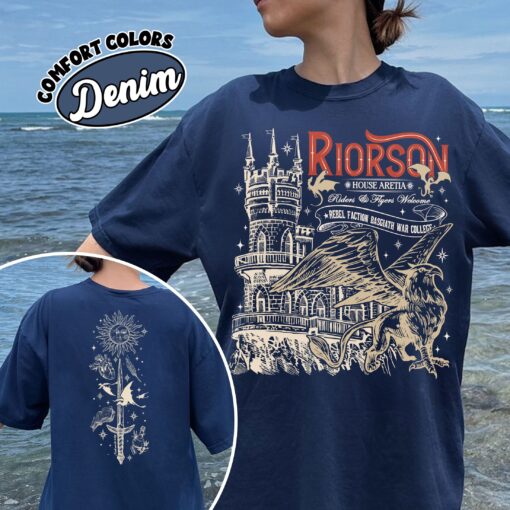 comfort colors xaden riorson shirt iron flame fan fourth wing dragon rider bookish gift una5n