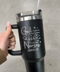 custom 40 oz bible verse tumbler laser engraved nurse appreciation perfect christmas halloween gift christian cup bnmei