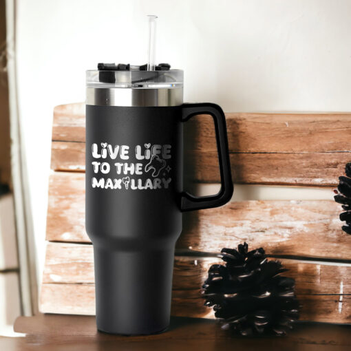 custom 40 oz dental assistant tumbler laser engraved hygienist gift unique christmas halloween present teeth lover cup fzznv