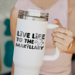 custom 40 oz dental assistant tumbler laser engraved hygienist gift unique christmas halloween present teeth lover cup kqu6g
