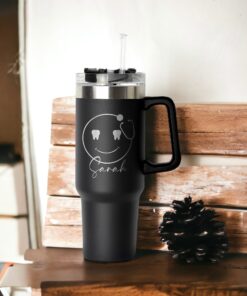 custom 40 oz dental life tumbler laser engraved assistant gift unique christmas halloween present insulated tooth design cup vjqpe