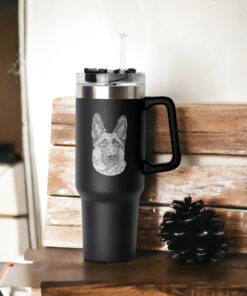 custom 40 oz dog mom tumbler laser engraved pet photo unique christmas halloween gift insulated animal lover cup 84bnb