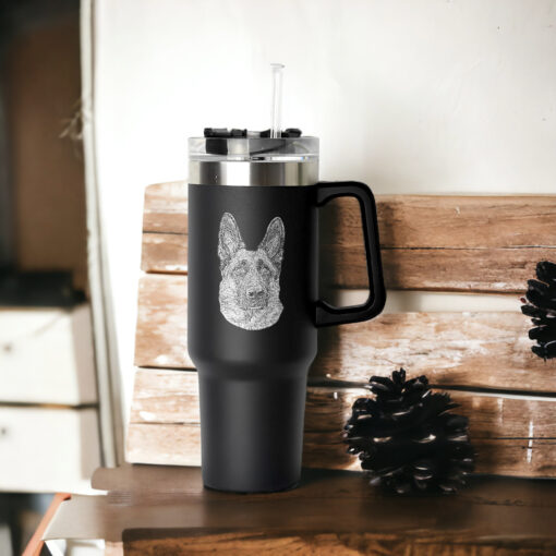 custom 40 oz dog mom tumbler laser engraved pet photo unique christmas halloween gift insulated animal lover cup 84bnb