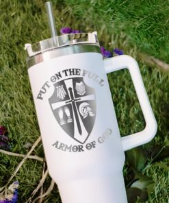 custom 40 oz engraved armor of god tumbler personalized christian gift for men unique christmas halloween present fathers day cup 2qlxk