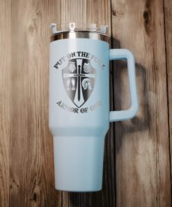 custom 40 oz engraved armor of god tumbler personalized christian gift for men unique christmas halloween present fathers day cup ehwek