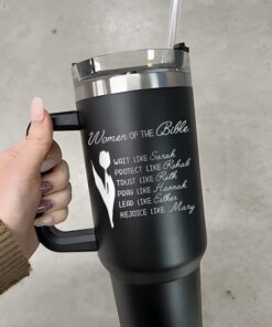 custom 40 oz engraved bible verse tumbler personalized christian gift unique christmas halloween present women of the bible cup 6kkum