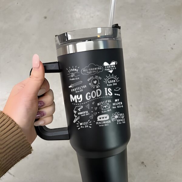 custom 40 oz engraved bible verse tumbler personalized my god is design unique christmas halloween gift christian birthday cup k6vlz