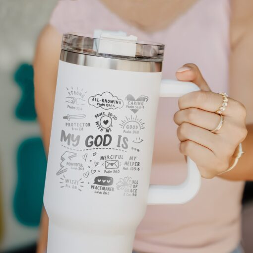 custom 40 oz engraved bible verse tumbler personalized my god is design unique christmas halloween gift christian birthday cup lio0q