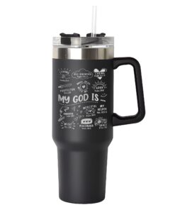 custom 40 oz engraved bible verse tumbler personalized my god is design unique christmas halloween gift christian birthday cup qkp3p