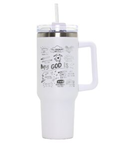 custom 40 oz engraved bible verse tumbler personalized my god is design unique christmas halloween gift christian birthday cup zupnb