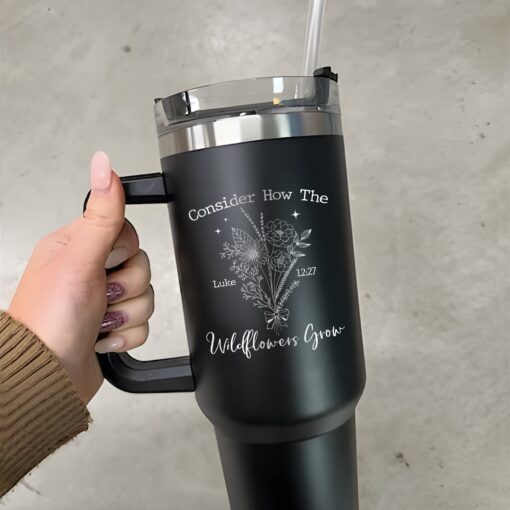 custom 40 oz engraved christian tumbler personalized faith affirmations design unique christmas halloween gift jesus lover cup wzsui