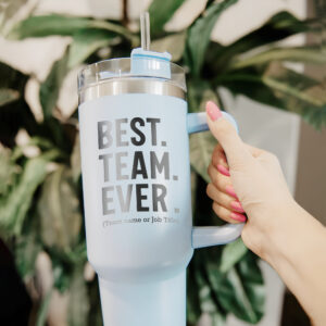 custom 40 oz engraved coworker tumbler personalized best team ever design unique christmas halloween present employee appreciation cup ddik8