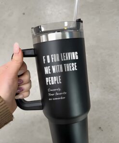 custom 40 oz engraved coworker tumbler personalized funny leaving gift unique christmas halloween present office humor cup tw2zo