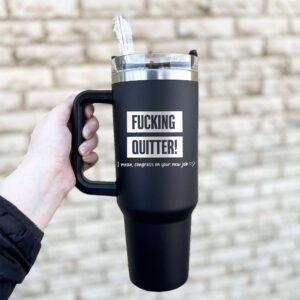 custom 40 oz engraved coworker tumbler personalized quitter design unique christmas halloween present funny leaving gift 8it39