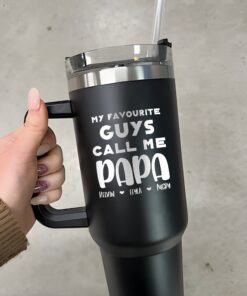 custom 40 oz engraved dad tumbler personalized kids names design unique christmas halloween present grandpa cup 5odbq