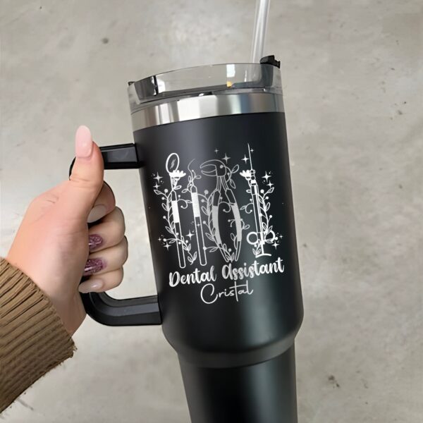 custom 40 oz engraved dental hygiene tumbler personalized assistant design unique christmas halloween present dentist cup howqn