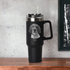 custom 40 oz engraved dog dad tumbler personalized pet photo design unique christmas halloween present dog lover gift exrwh
