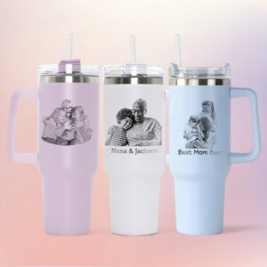 custom 40 oz engraved family photo tumbler personalized design unique christmas halloween present parent appreciation cup g3a2x