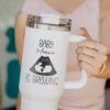 custom 40 oz engraved first mom tumbler personalized expecting mom design unique christmas halloween present pregnancy gift vflrm