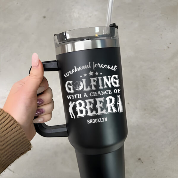 custom 40 oz engraved golf tumbler personalized golfer design unique christmas halloween present sports enthusiast cup q6ghh