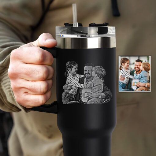 custom 40 oz engraved grandpa tumbler personalized photo gift unique christmas halloween present fathers day cup tdnnm