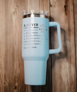 custom 40 oz engraved lawyer tumbler personalized attorney design unique christmas halloween present law school grad cup dx8di