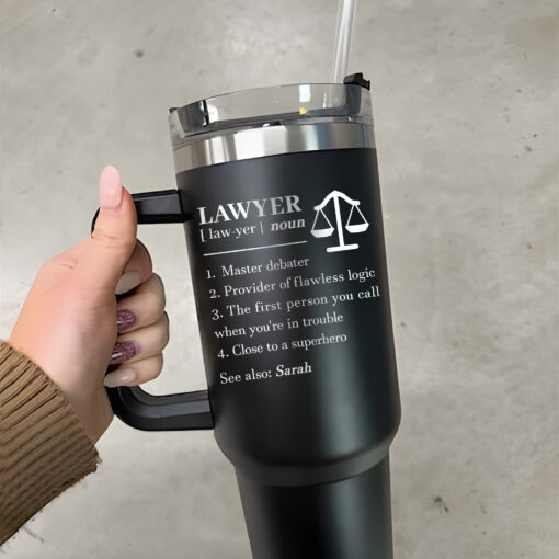 custom 40 oz engraved lawyer tumbler personalized attorney design unique christmas halloween present law school grad cup kyszs