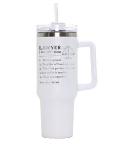 custom 40 oz engraved lawyer tumbler personalized attorney design unique christmas halloween present law school grad cup nqdmm