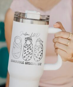 custom 40 oz engraved ld nurse tumbler personalized nicu design unique christmas halloween present swaddle babies team cup drj3s