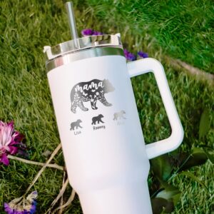 custom 40 oz engraved mama bear tumbler personalized kids names design unique christmas halloween present mothers day gift 6g6us