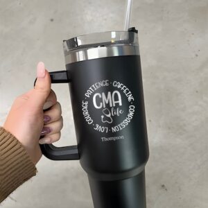 custom 40 oz engraved medical assistant tumbler personalized certified design unique christmas halloween gift cma cup qkviv